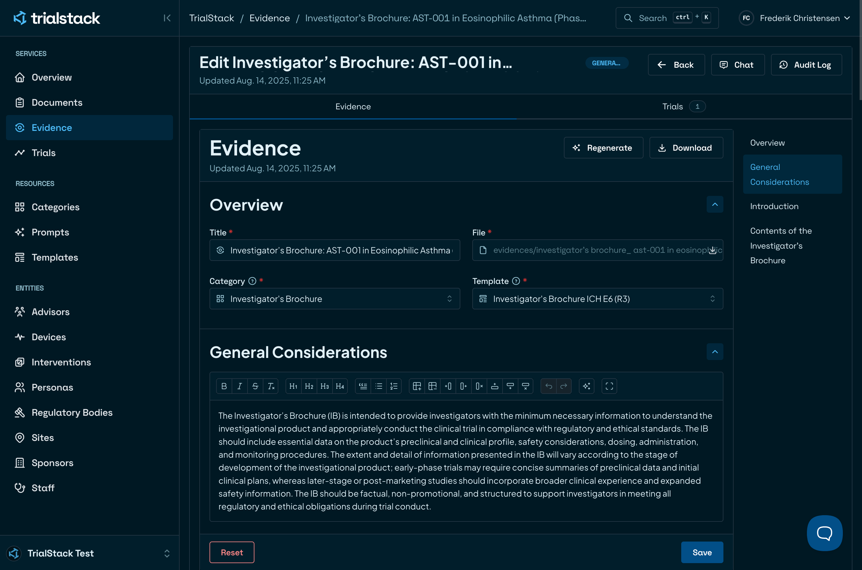 Compliance monitoring dashboard