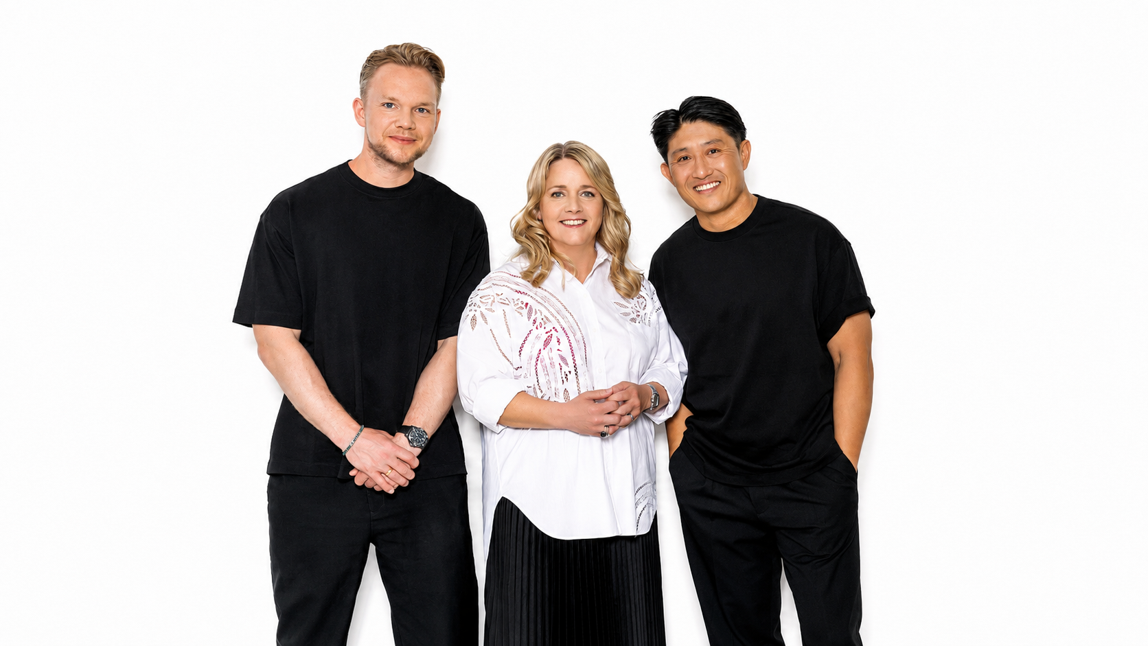 TrialStack founders Frederik Christensen, Gitte Albert and Antony Pham