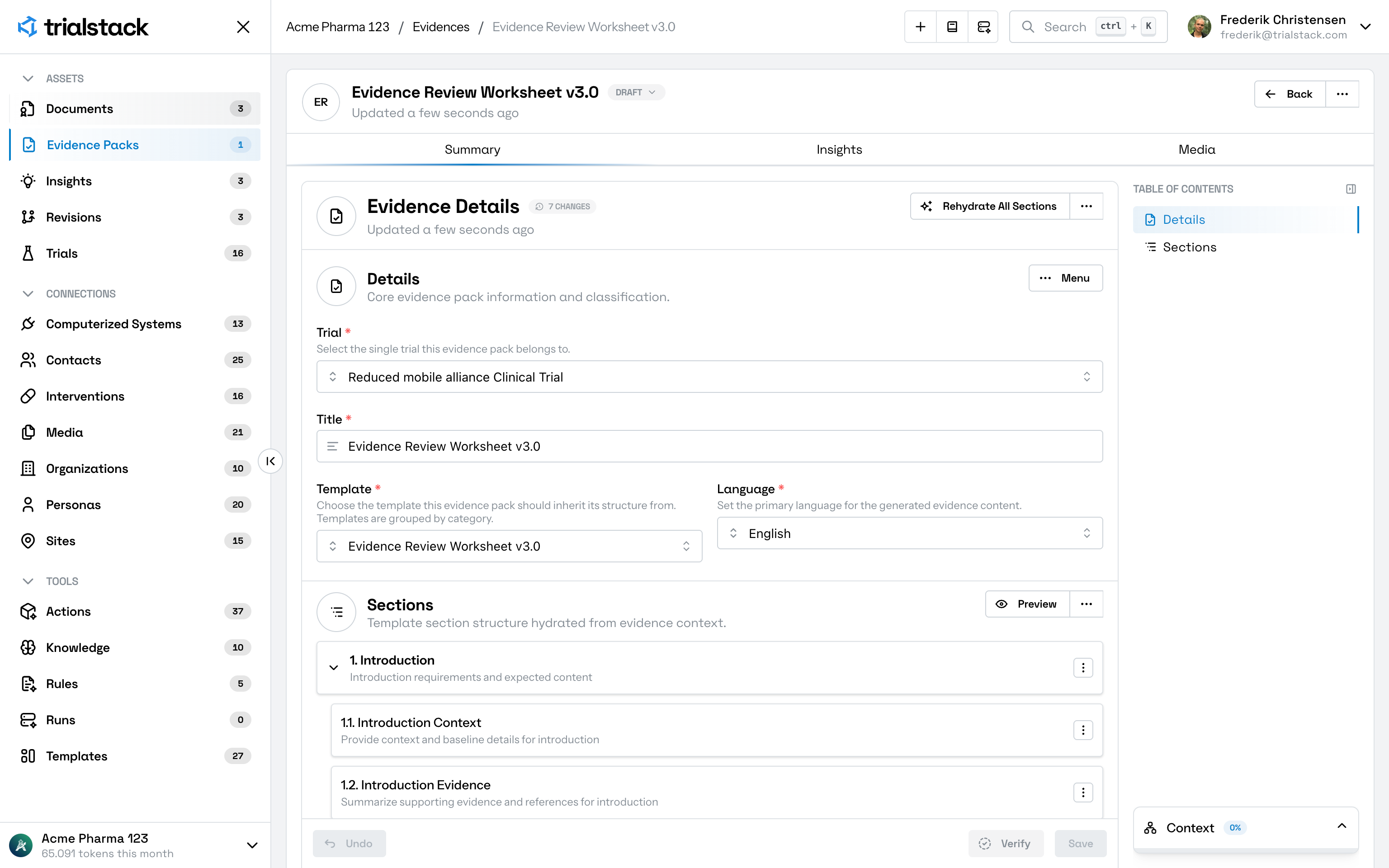 Evidence synthesis preview