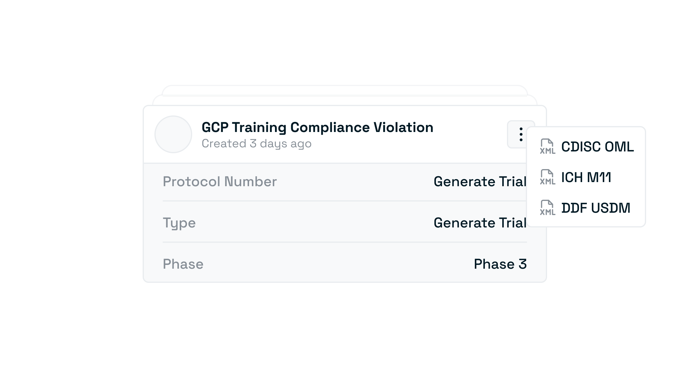 Trial design workspace preview