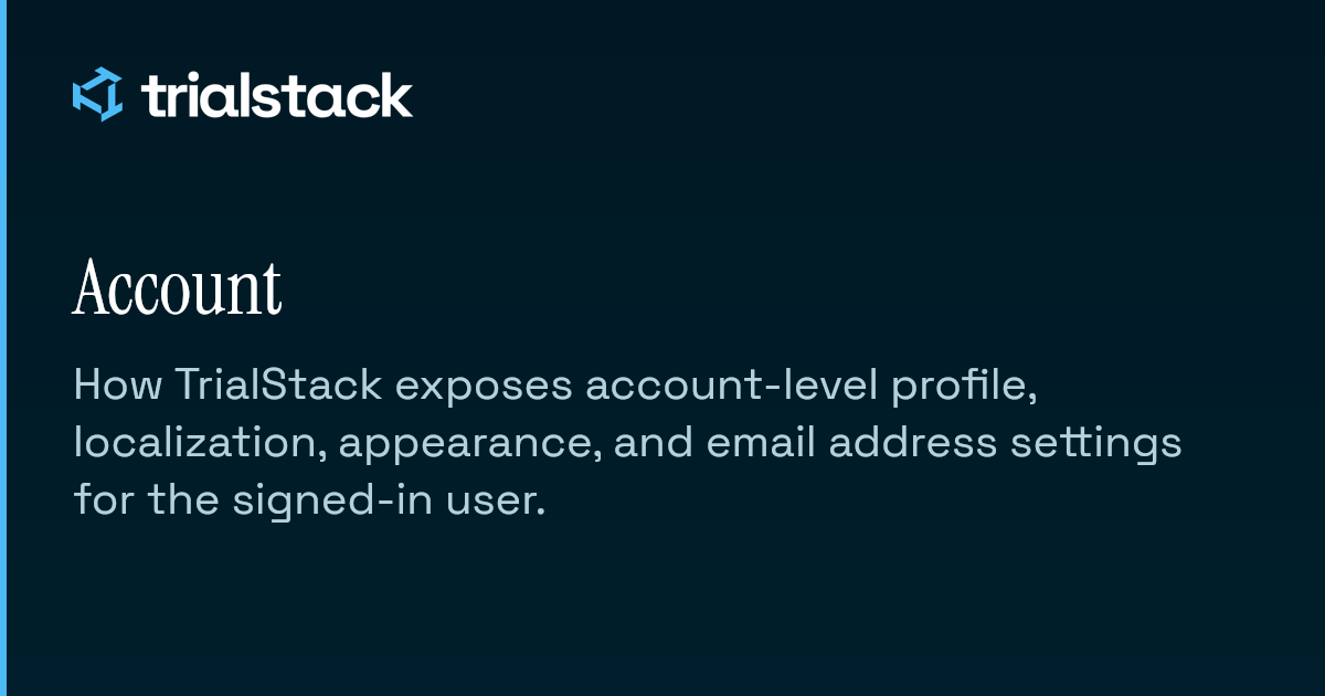 Account | TrialStack Docs